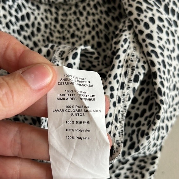 MISSGUIDED Black White Dalmatian Print Dress Size 6 - Picture 10 of 13